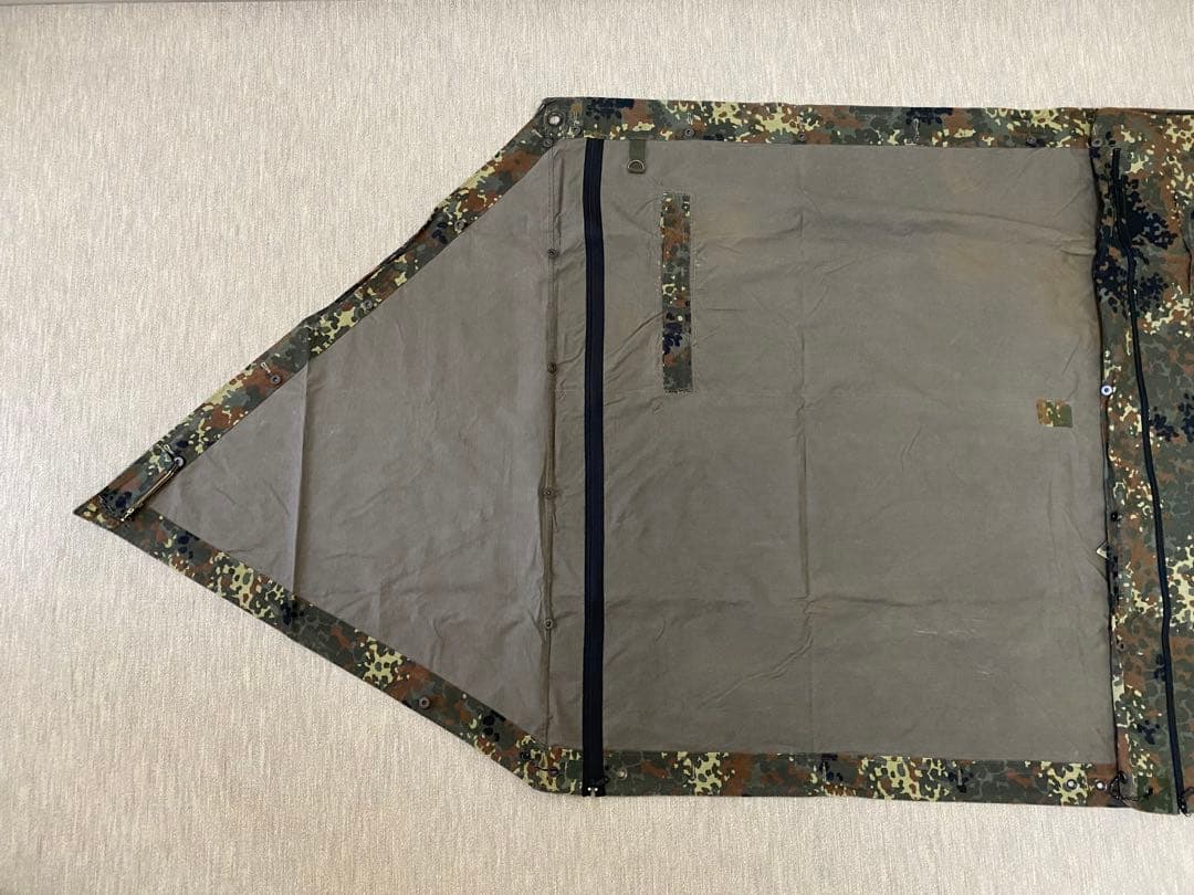 【特別仕様】ドイツ軍幕フレックターンカモ パップテント&専用フレームポール