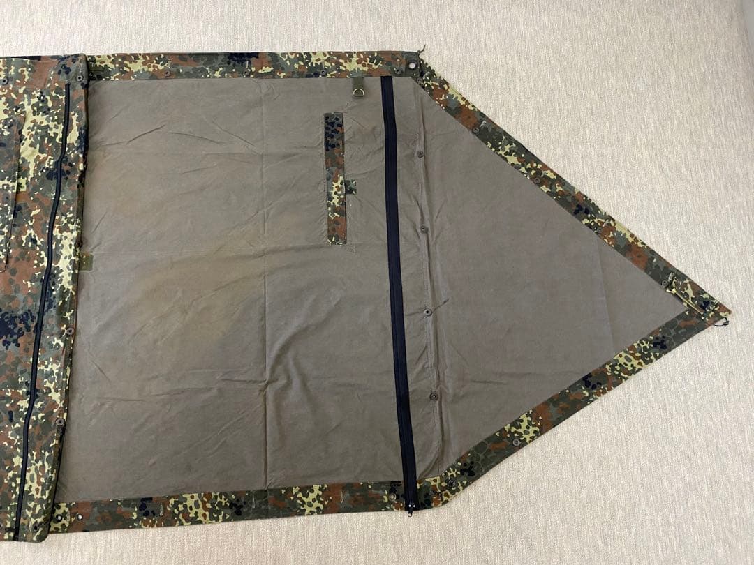 【特別仕様】ドイツ軍幕フレックターンカモ パップテント&専用フレームポール