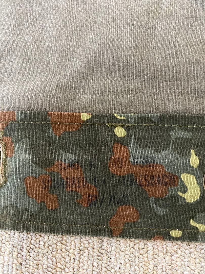 【特別仕様】ドイツ軍幕フレックターンカモ パップテント&専用フレームポール