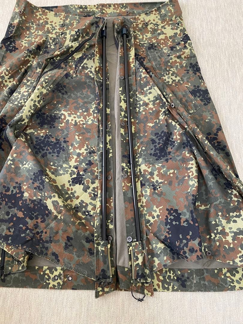 【特別仕様】ドイツ軍幕フレックターンカモ パップテント&専用フレームポール