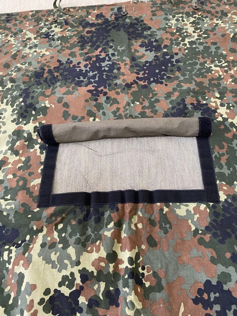 【特別仕様】ドイツ軍幕フレックターンカモ パップテント&専用フレームポール