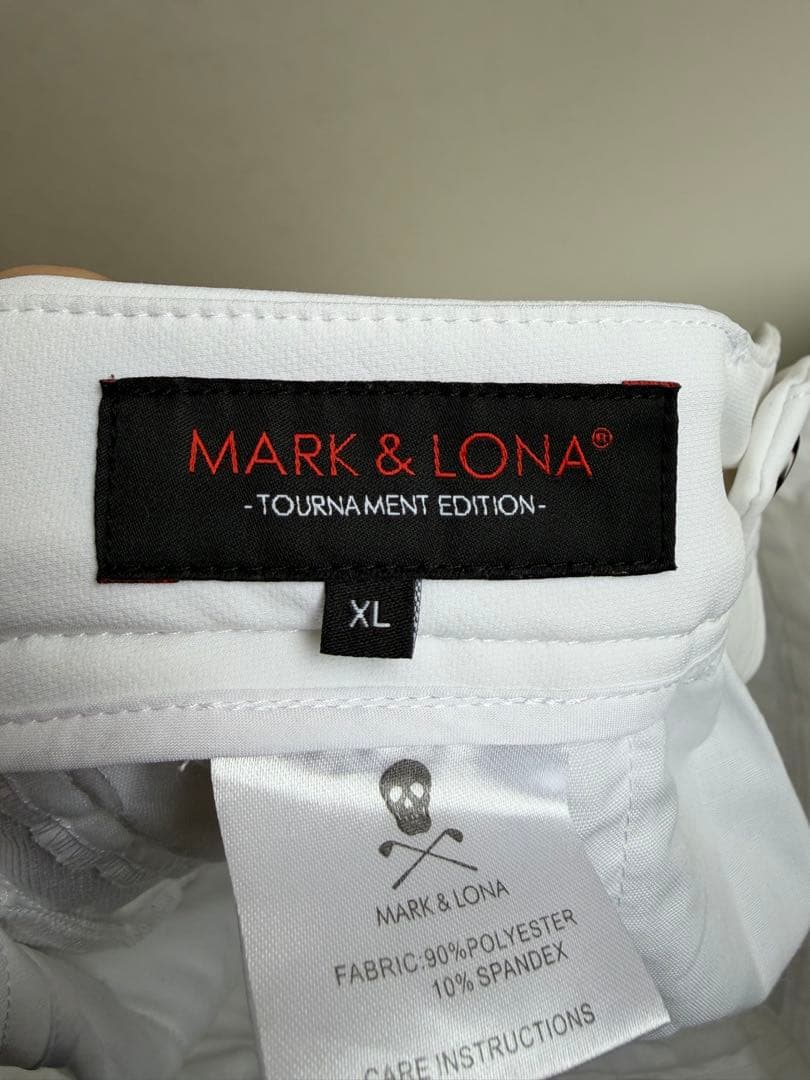 マークアンドロナ ホワイトフィットパンツ XL