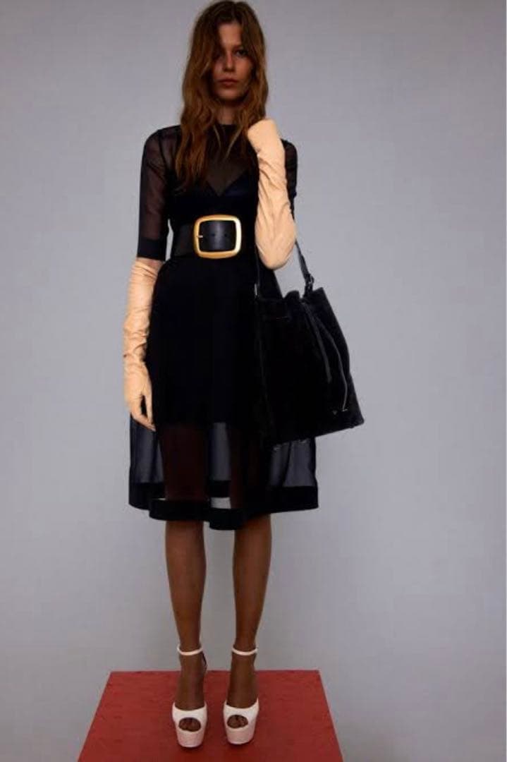 小物 Old CELINE Wide Buckle Large Belt sz.S