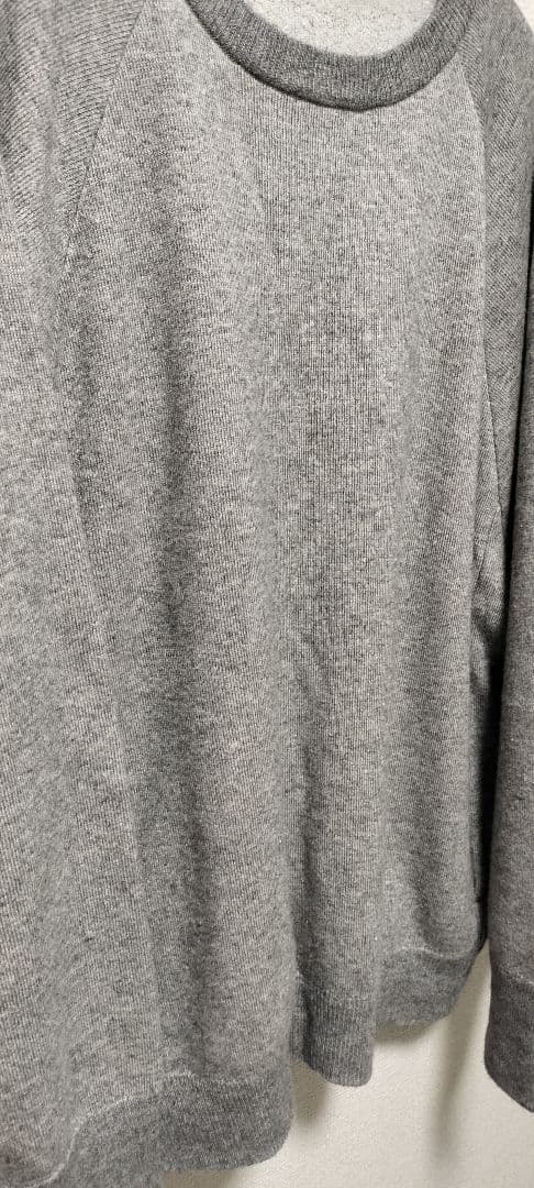 トップス BATONER SILK CASHMERE LOOPWHEEL CREWNECK