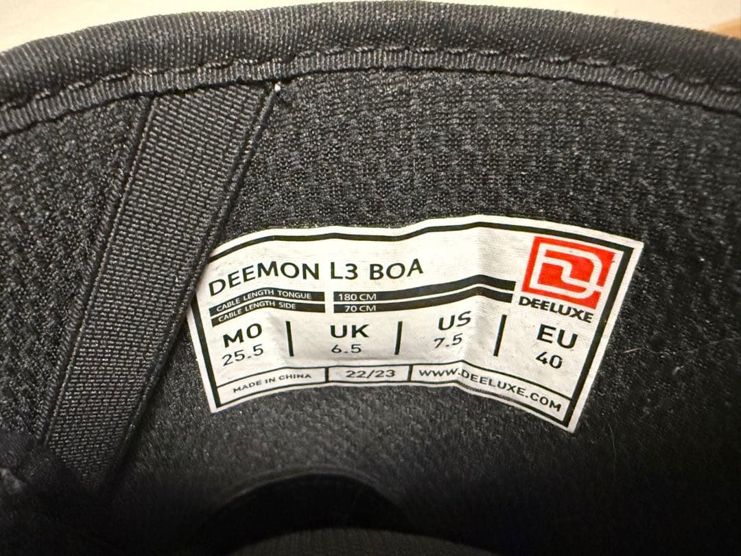 ［限定モデル］ディーラックスDEEMON L3 BOA 25.5cm