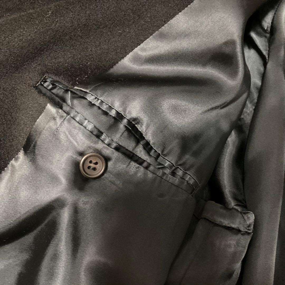 【カシミア混】Paul Smith ステンカラーコート ロングコート　黒