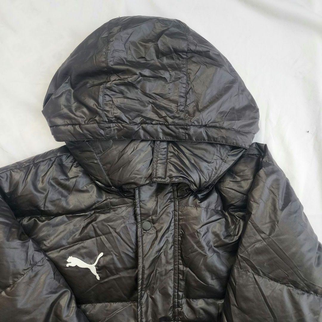 PUMA ロングダウンコート 黒　ベンチコートダウン９０%
