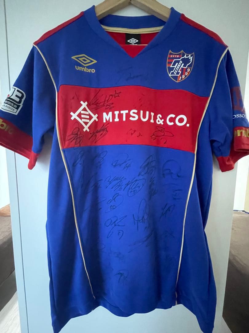 【FC東京ホームユニフォーム】新品タグ付き 当時在籍選手の直筆サイン入り