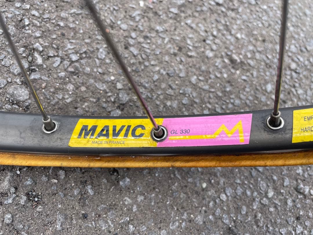中古　MAVIC DURAACEハブ　チューブラホイール前後セット