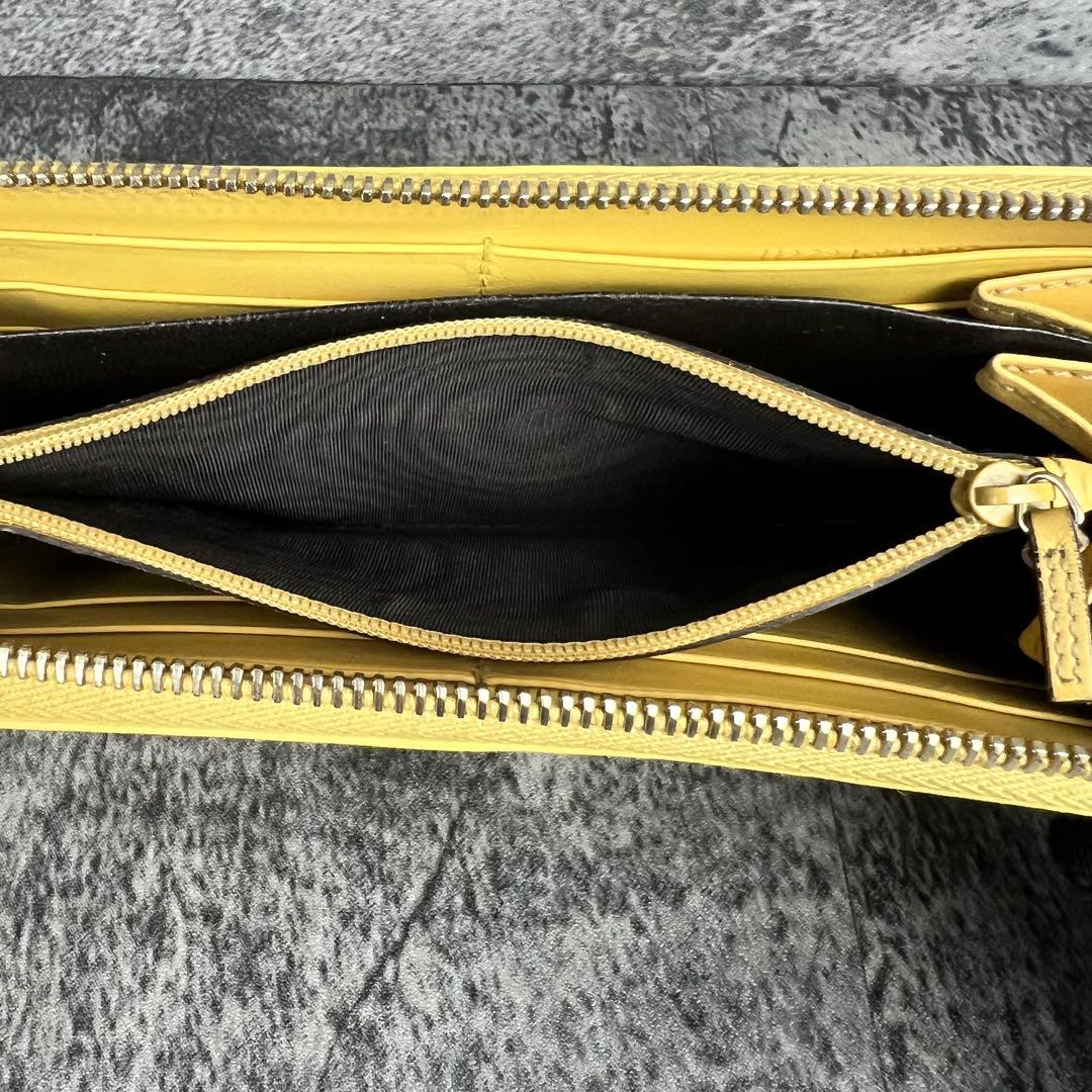 GUCCI グッチシマ レザー ラウンドファスナー 長財布