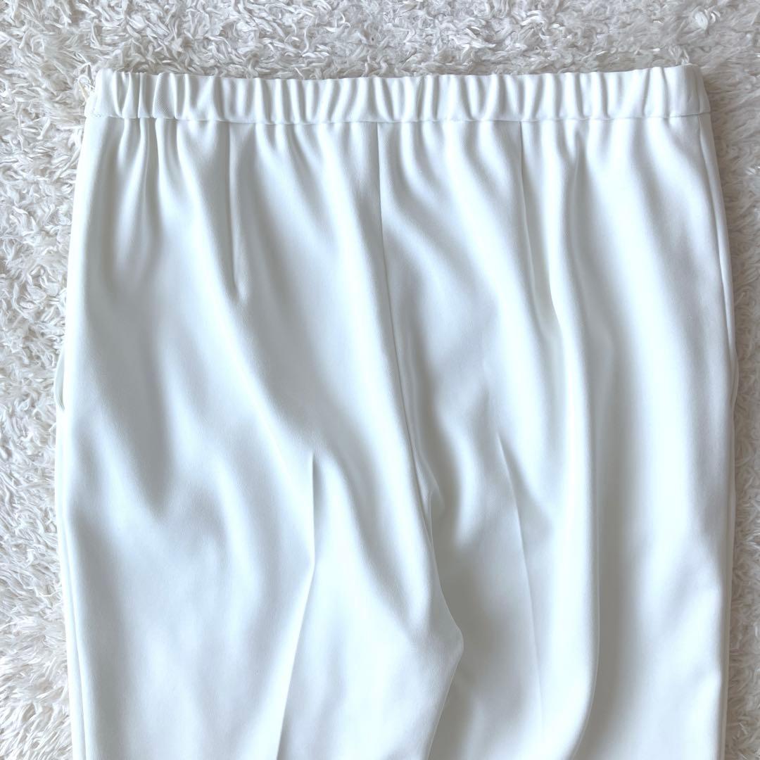 新品タグ付◯ LE PHIL 2WAYツイルフロント スリット パンツ ホワイト
