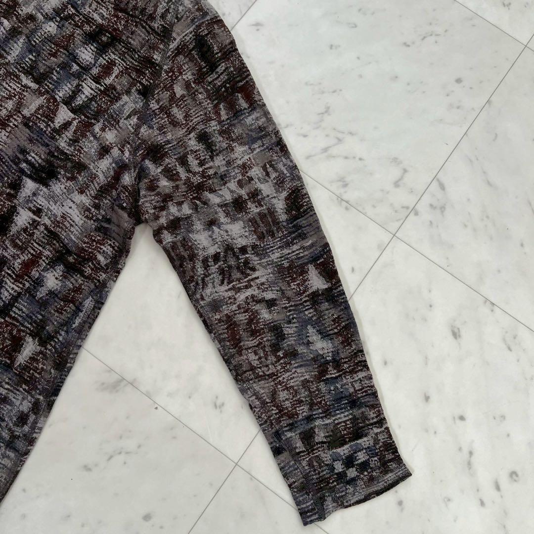 JURGEN LEHL ヨーガンレール モザイク柄 幾何学模様 ニットワンピース