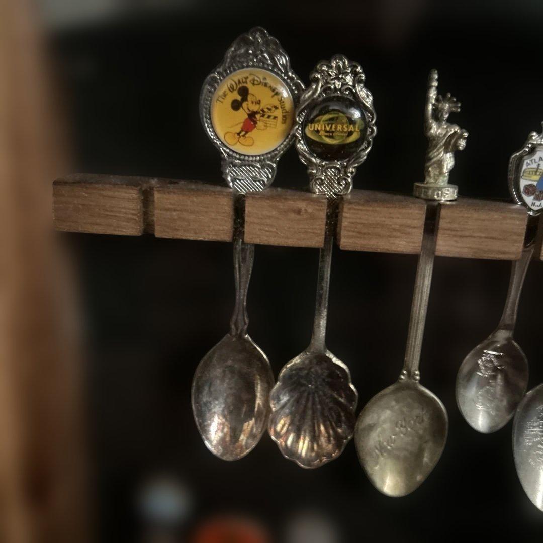スーベニアスプーンコレクション 木製フレーム付き 値下げしました