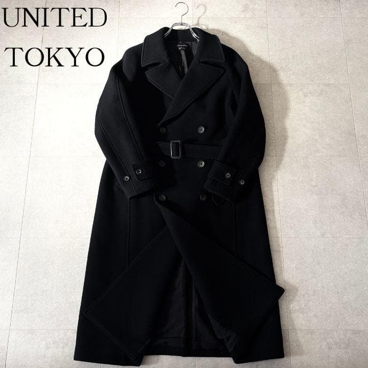 美品✨️ユナイテッドトウキョウ スーパー140sメルトンダブルチェスター 2 黒