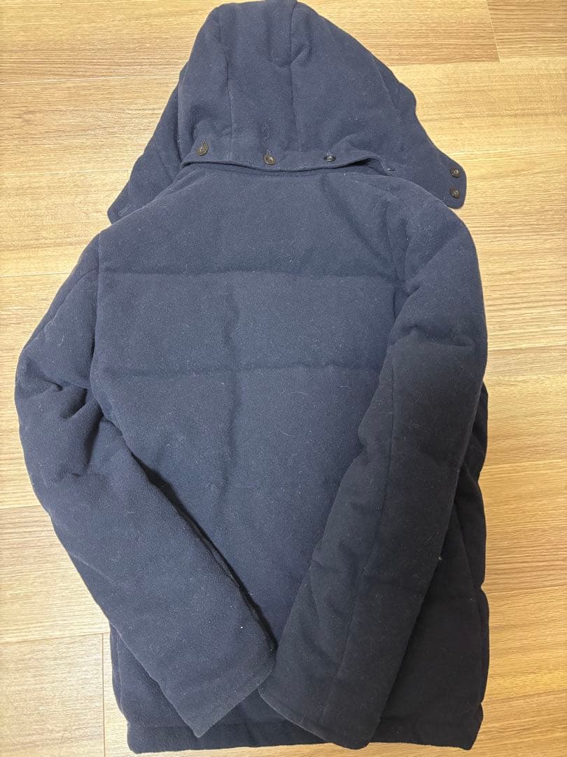 ダントン　ビームス　コラボ　別注　ウールモッサダウンジャケット　ネイビー　40