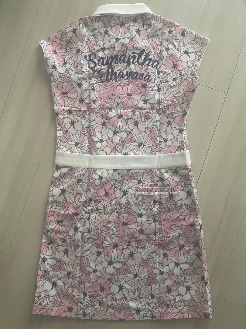 サマンサタバサ No.7　花柄 ワンピース ゴルフ 38