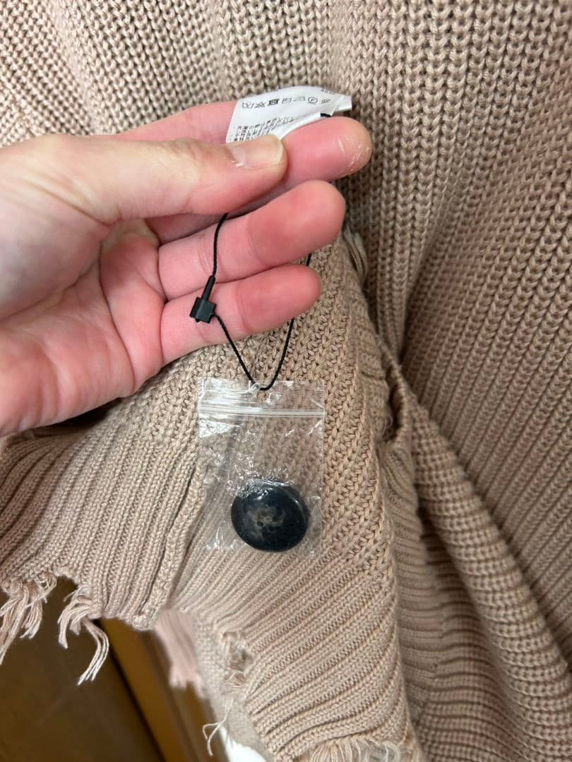 【激カワ・完売モデル】MLVINCE　メルビンス　ダメージ　ニット　ブラウン　L