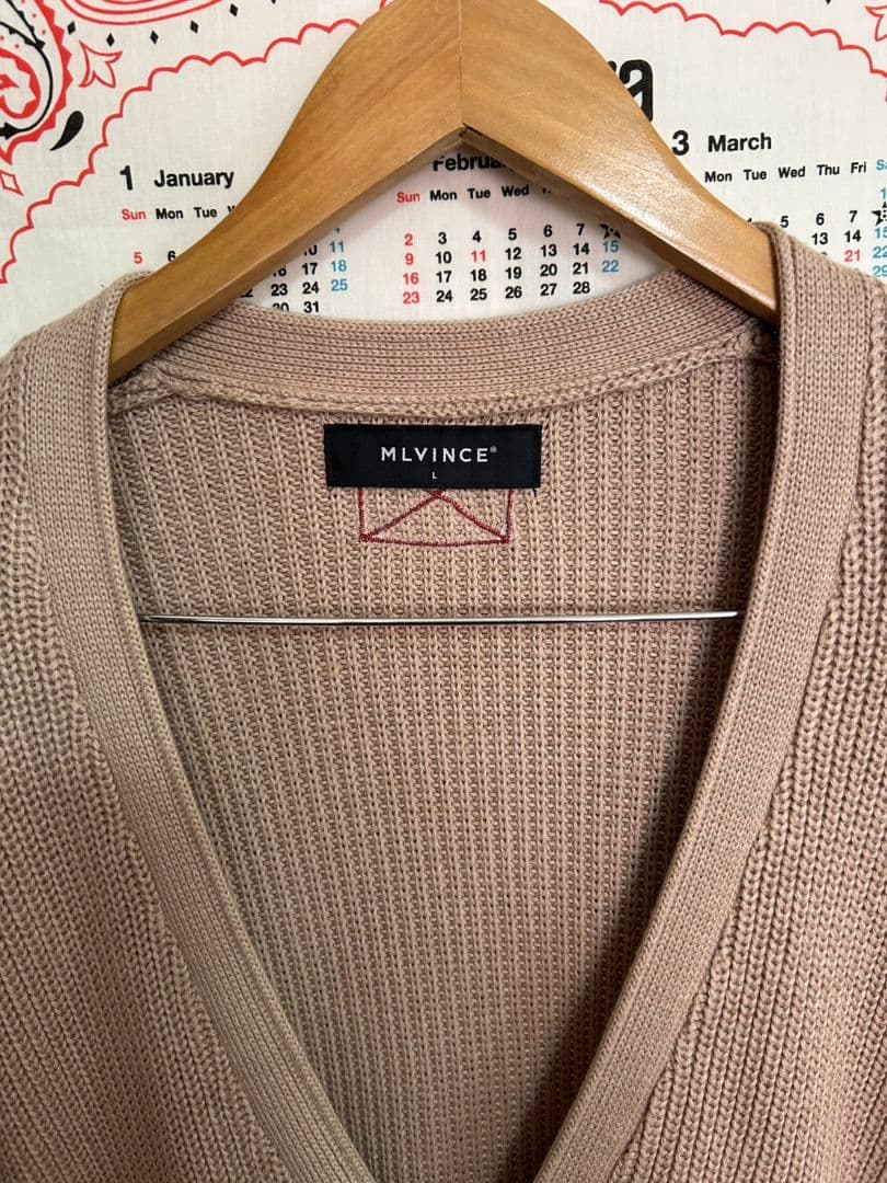 【激カワ・完売モデル】MLVINCE　メルビンス　ダメージ　ニット　ブラウン　L