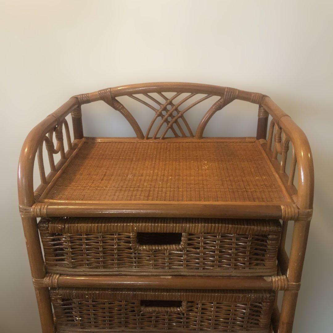 KOIZUMI ラタン5段チェスト