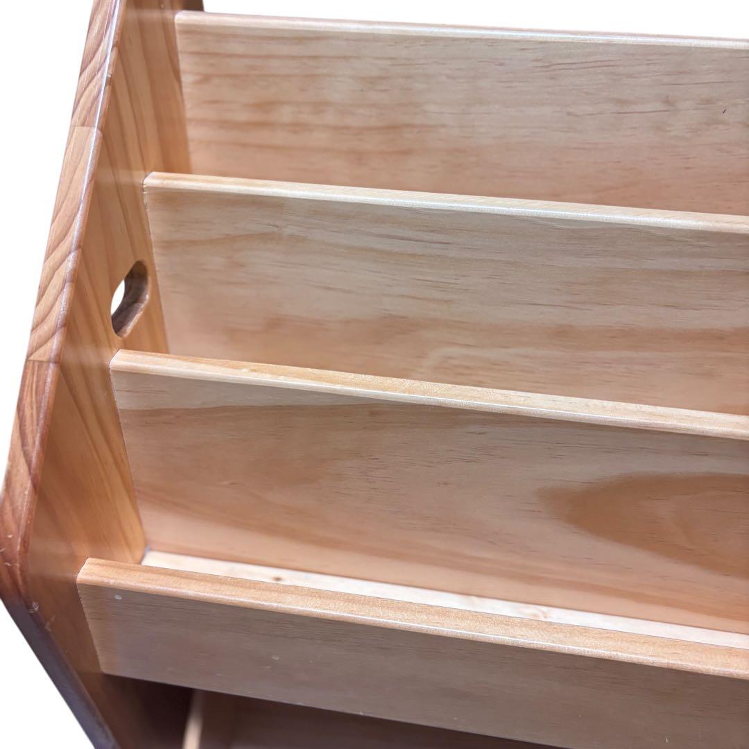 タンスのゲン 現役ママが考えた おもちゃ収納 絵本ラック 3段 木製 ナチュラル