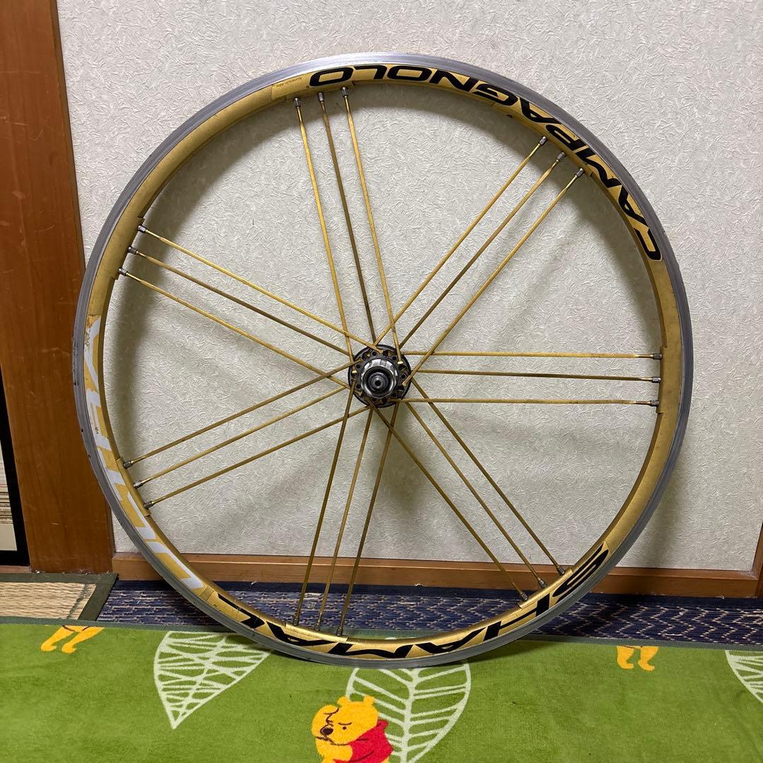 即配送可！！ カンパニョーロゴールドシャマル　シマノフリー　チューブラー