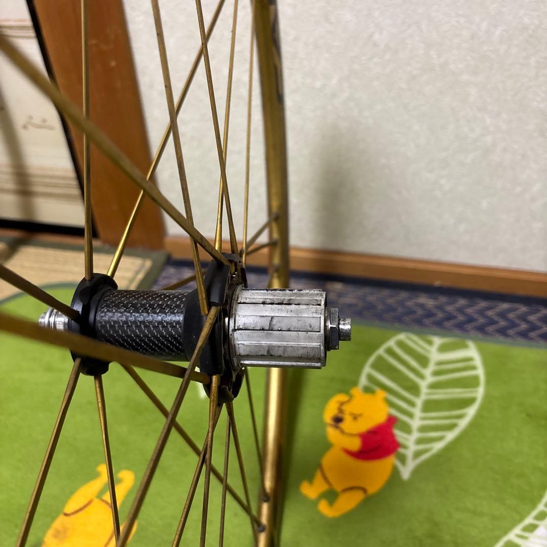 即配送可！！ カンパニョーロゴールドシャマル　シマノフリー　チューブラー