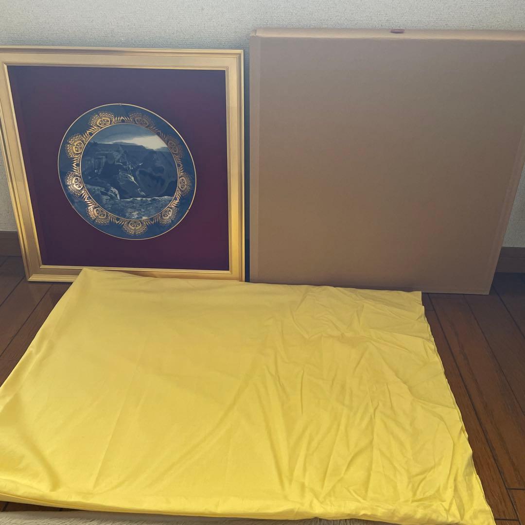 ＊２０１９年世界自然遺産＊Grand Canyon＊額装４６cm・Meissen