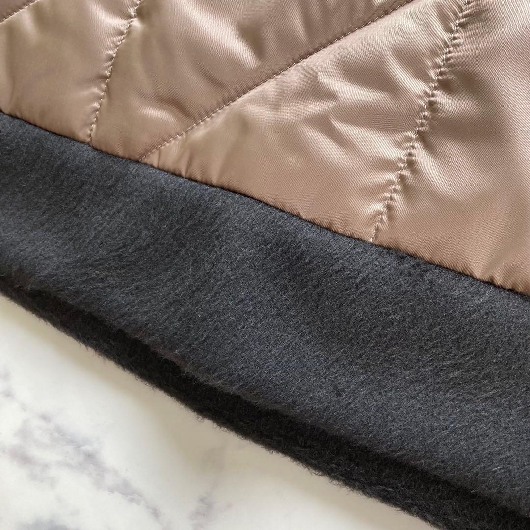 定価41800円【新品】レディース40ランバンスポール 中綿キルトスカート茶