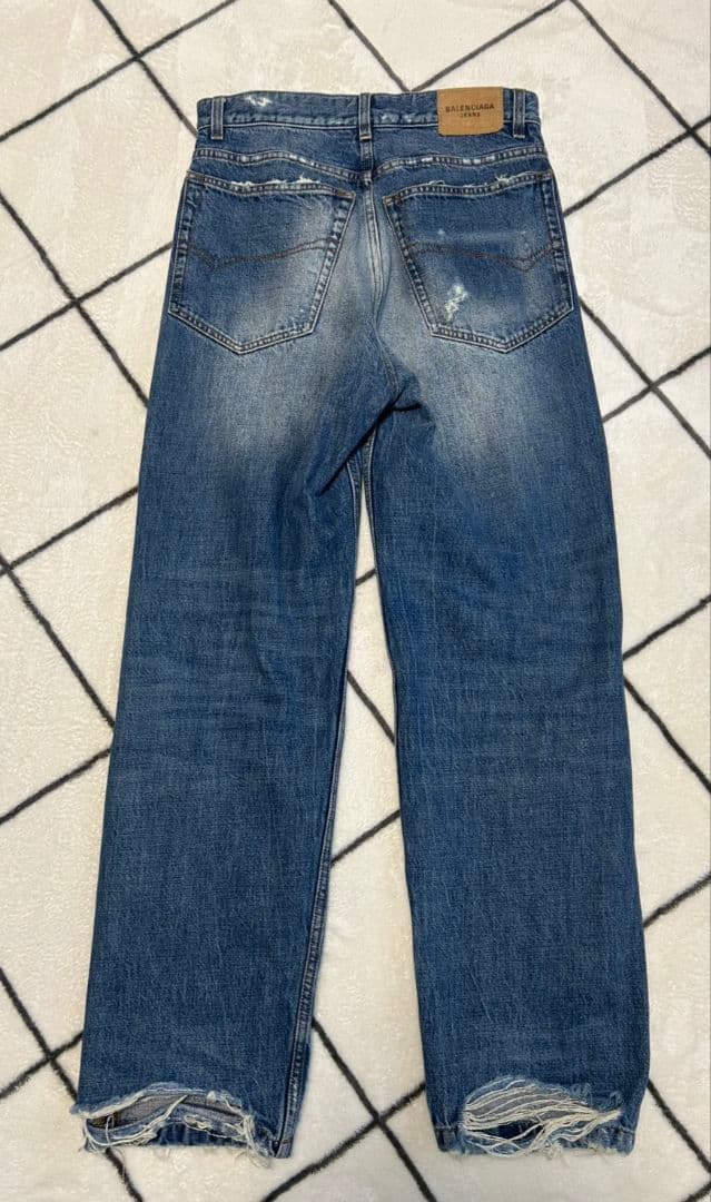 BALENCIAGA ユニセックス デニムパンツ ライトブルー