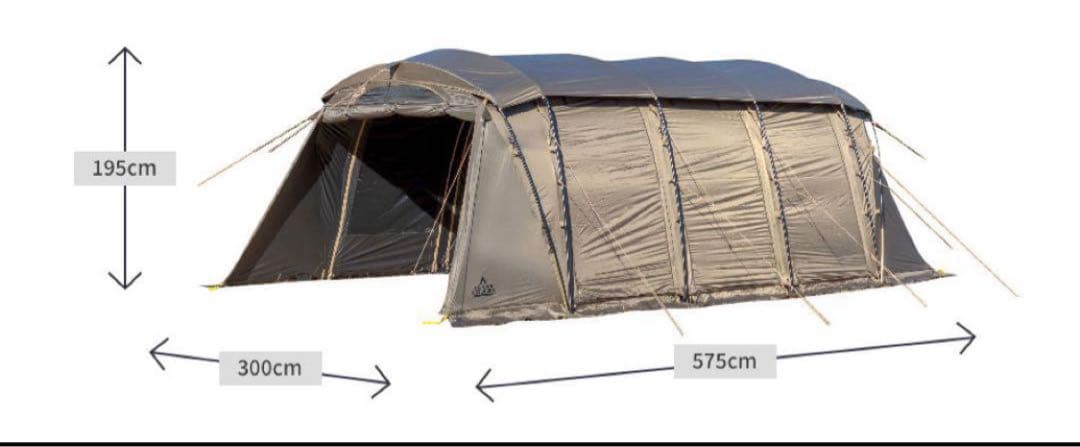 【3回使用】タラスブルバ グラムキャタピラー2ルームシェルター