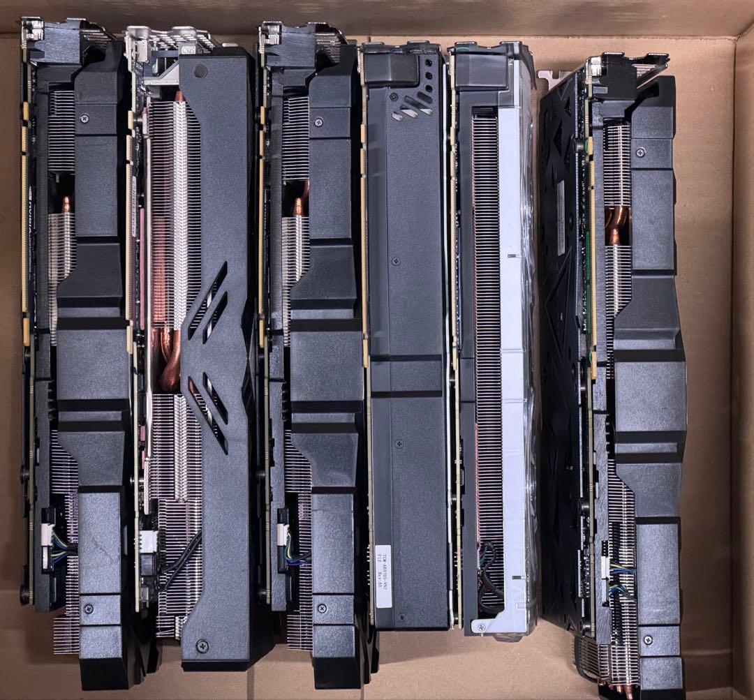 【ジャンク】NVIDIA グラフィックボード RTX 2080Ti x6枚