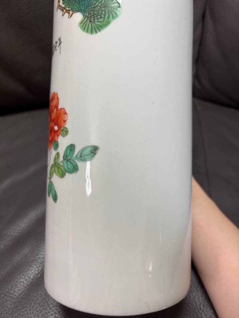 花瓶 花入れ 置物 鳥 鶴