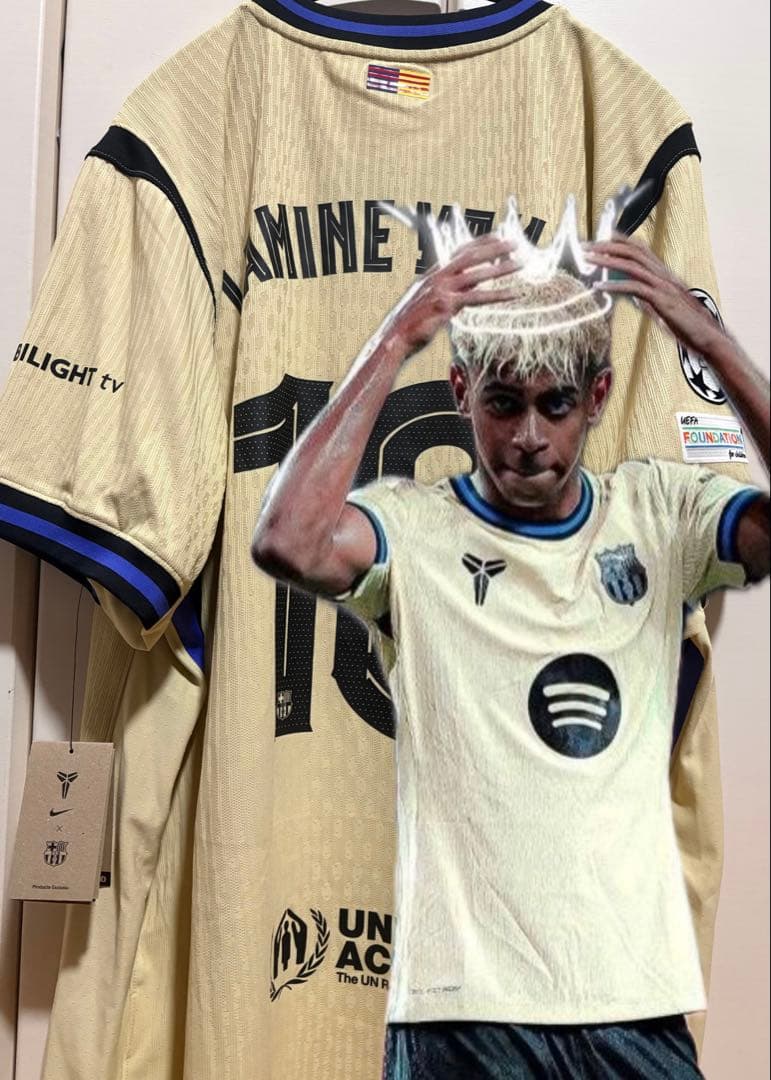 正規品/完売品】ヤマル バルセロナ25/26 アウェイ オーセンティック CL