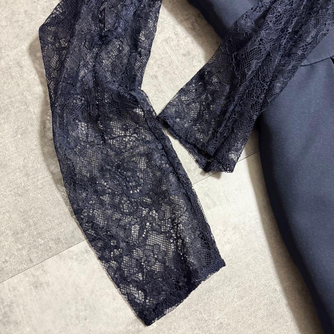 本日限定価格★ラグナムーン オケージョン スリーブレースカッティングドレス M