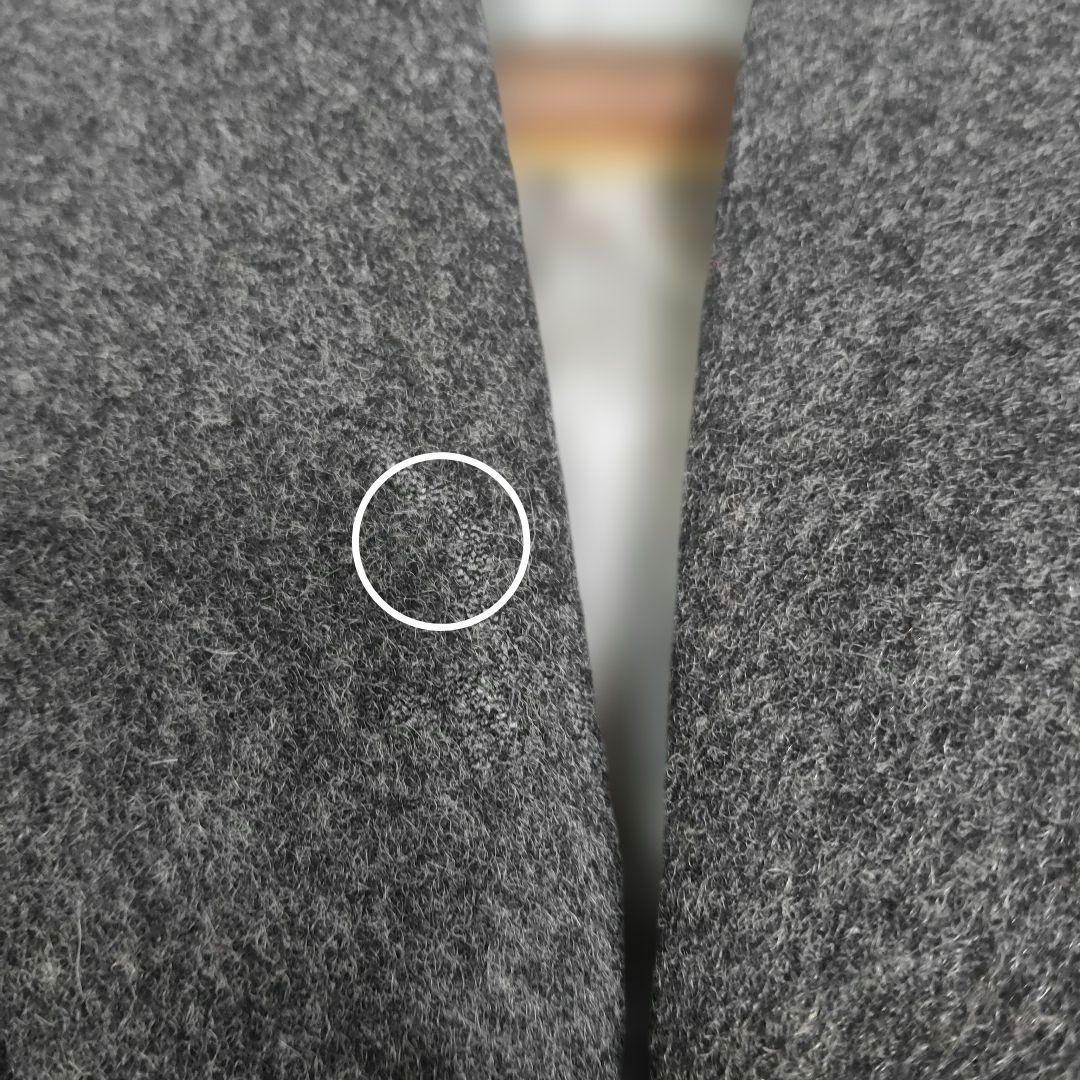 ダンヒル　カシミヤ　　ダークグレー チェスターコート 　ネーム入