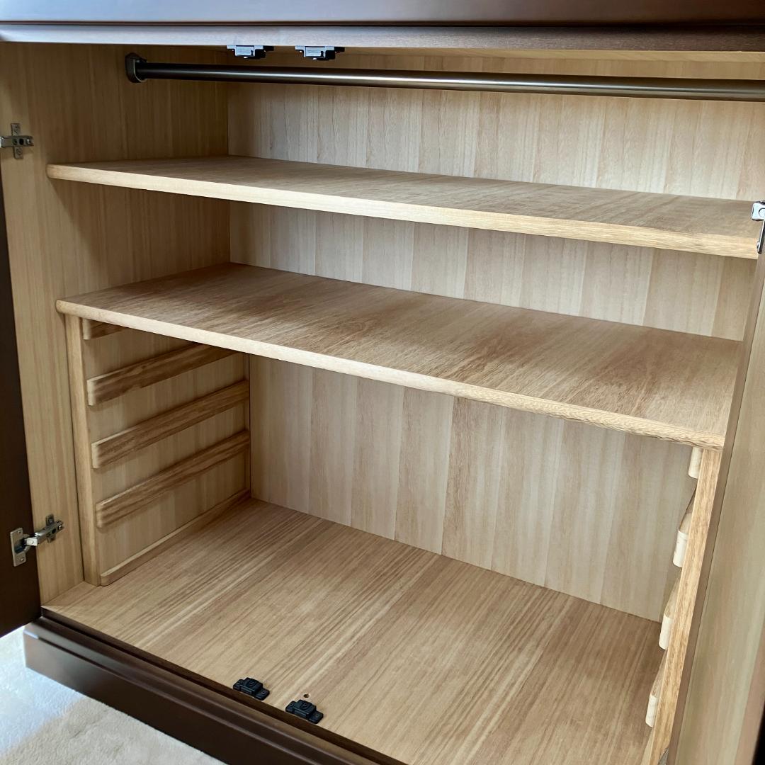 洋風桐タンス 観音開きタイプ アスティ 天然木 ナラ色 着物収納向け 家庭用