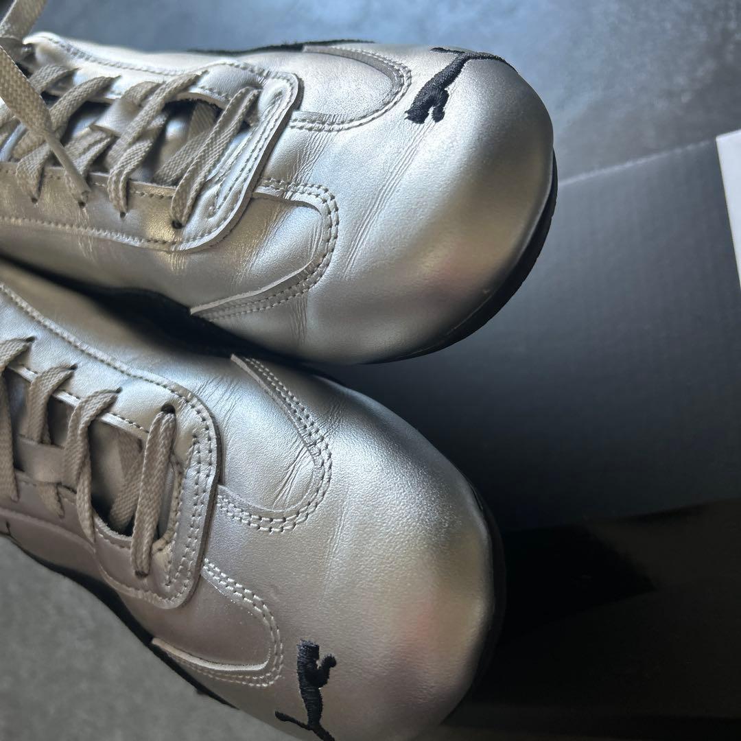 一度のみ使用　PUMA スピードキャット puma シルバー25センチ（箱無し）