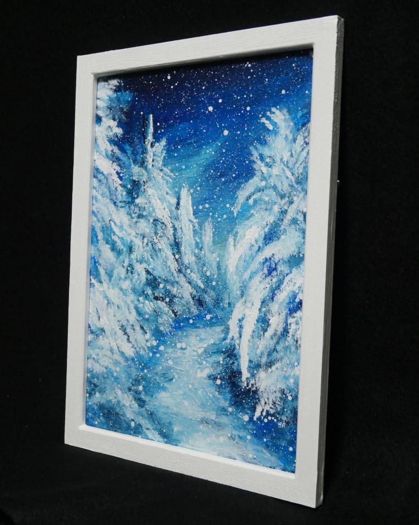 油絵 油彩 油彩画 絵 絵画 【冬景色】