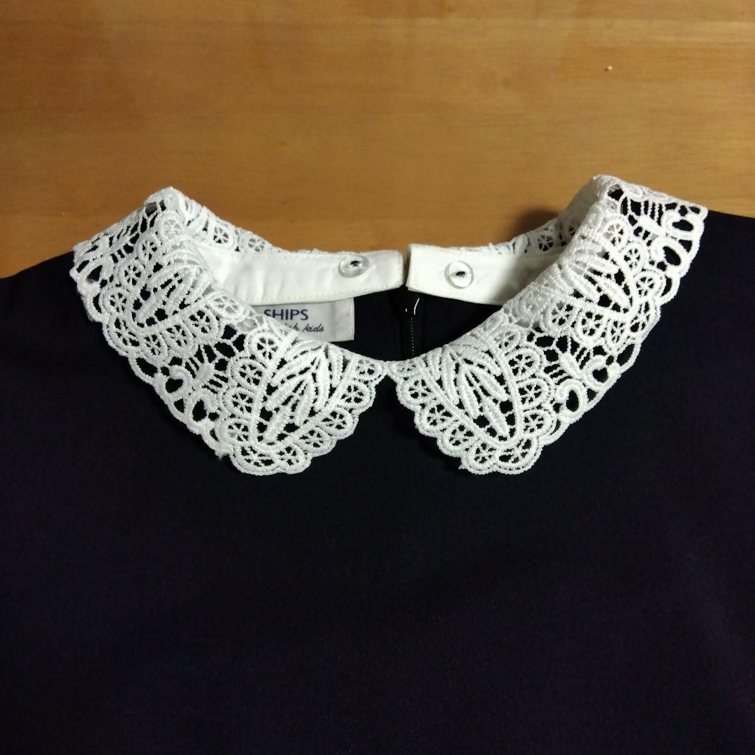 SHIPS ネイビー ワンピース 150　フォーマル　卒業式　女の子