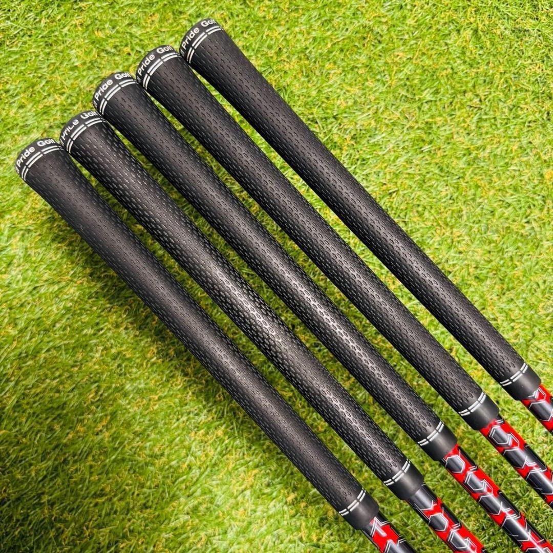 【良品】初心者推奨 ピン G410 黒ドット メンズアイアンセット 5本 R