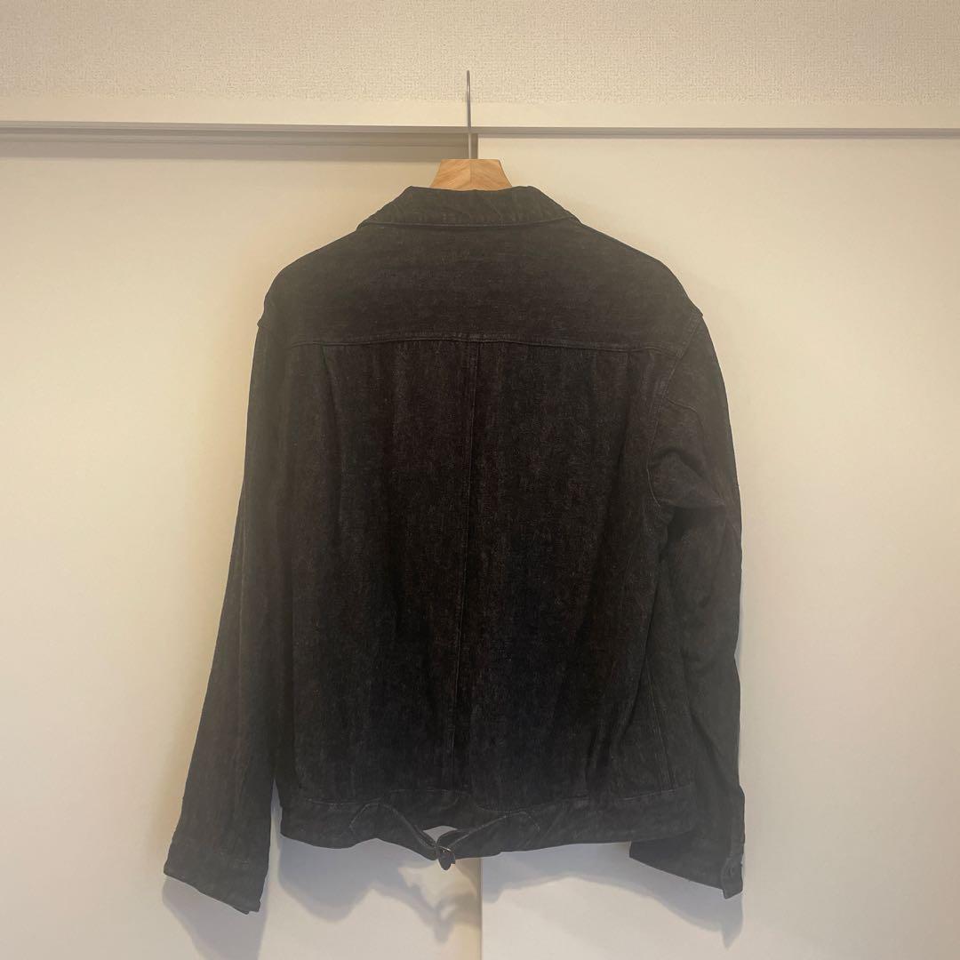 COMOLI デニムジャケット BLACK×ECRU 21AW