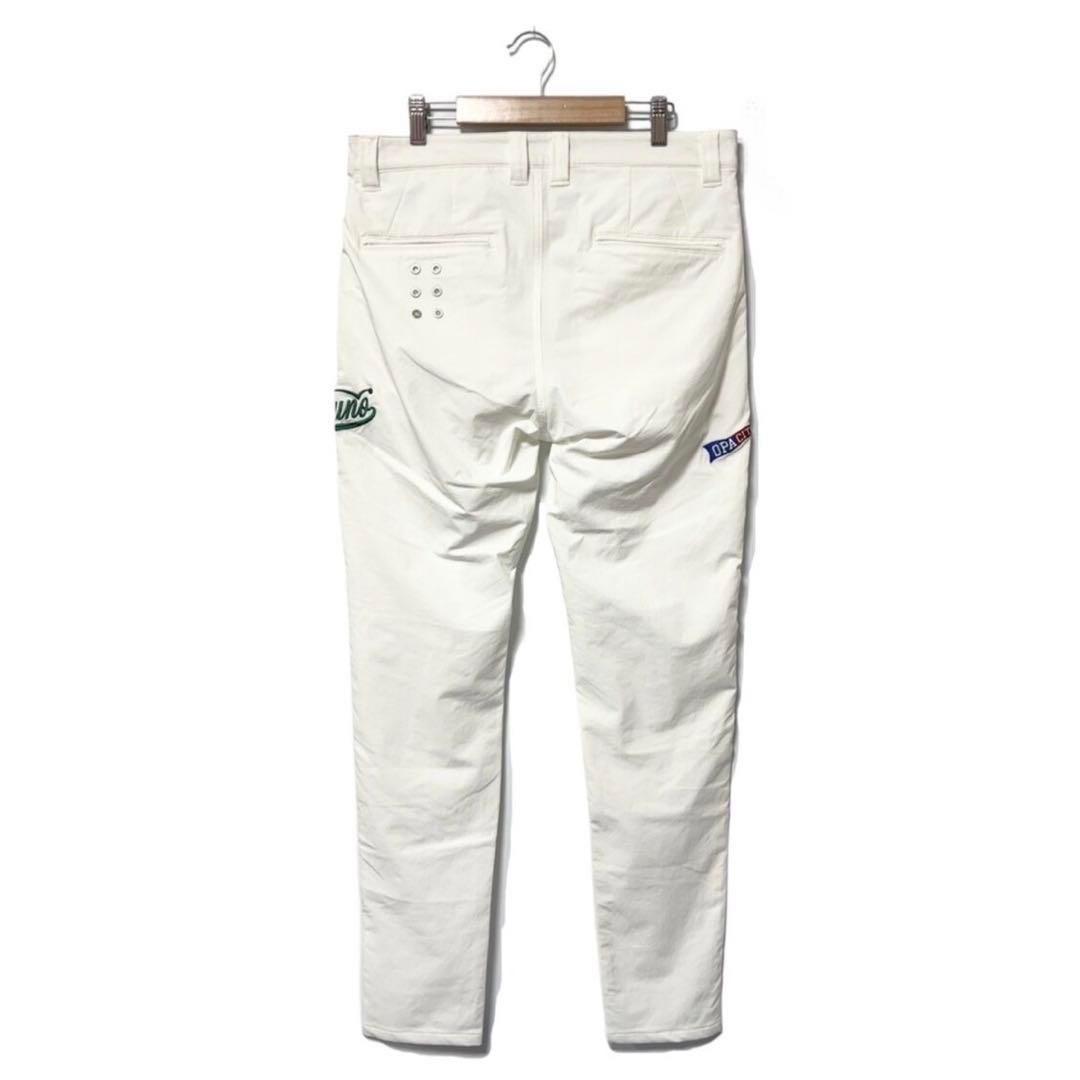 ラッセルノ ゴルフ フラッグロゴ ストレッチ スキニー パンツ ホワイト M 4