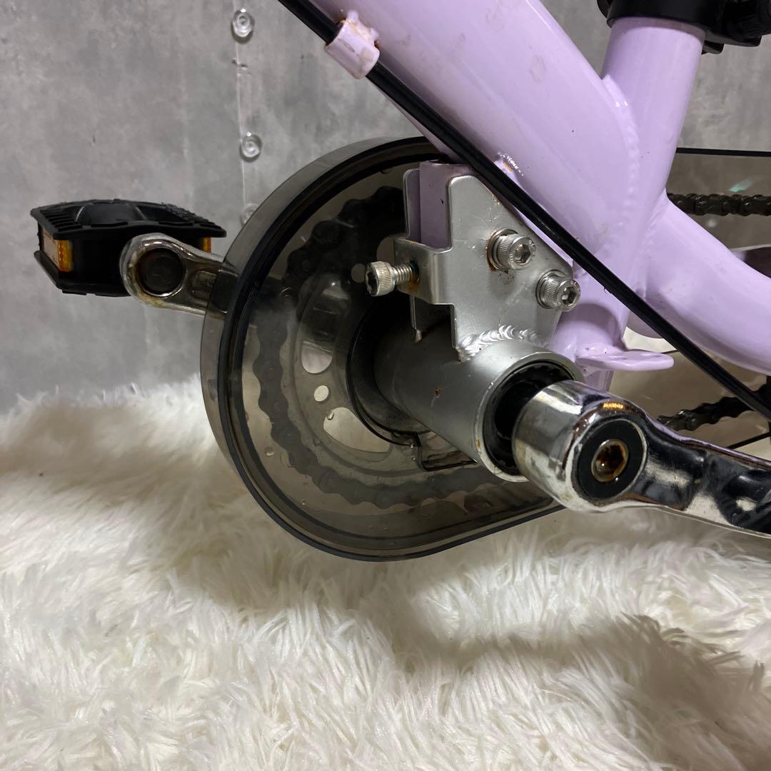 【極美品】へんしんバイク2 12インチ パープル スタンド付