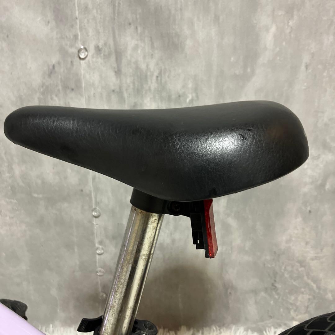 【極美品】へんしんバイク2 12インチ パープル スタンド付