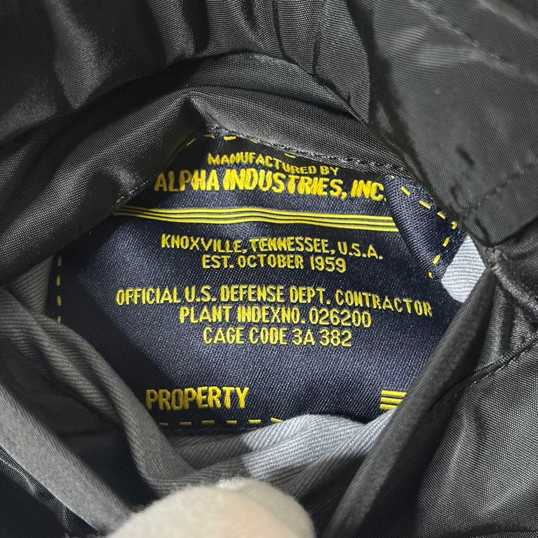 激レア】アルファインダストリーズ MA-1 Coalitionロゴ刺繍 黒 M
