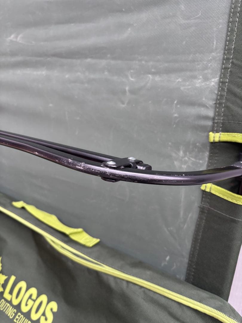 LOGOS 折りたたみコット ローコット ダークグリーン 2点セット