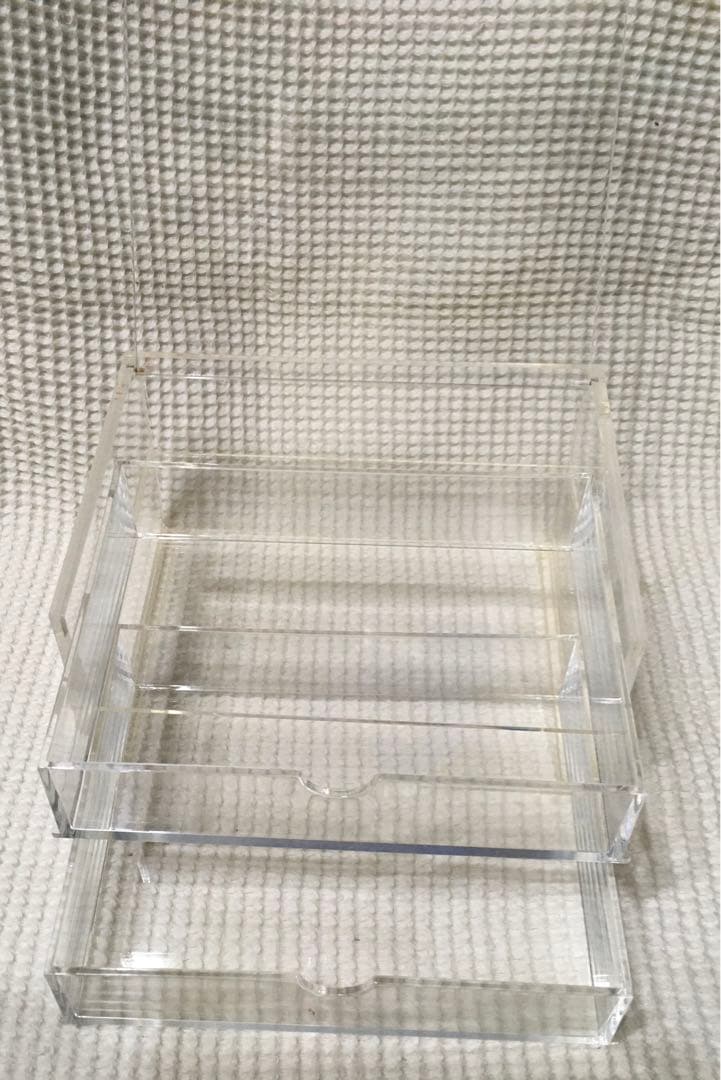 無印良品　重なるアクリルケースフタ付型　引出2点＋アクセサリー引出2点　4点