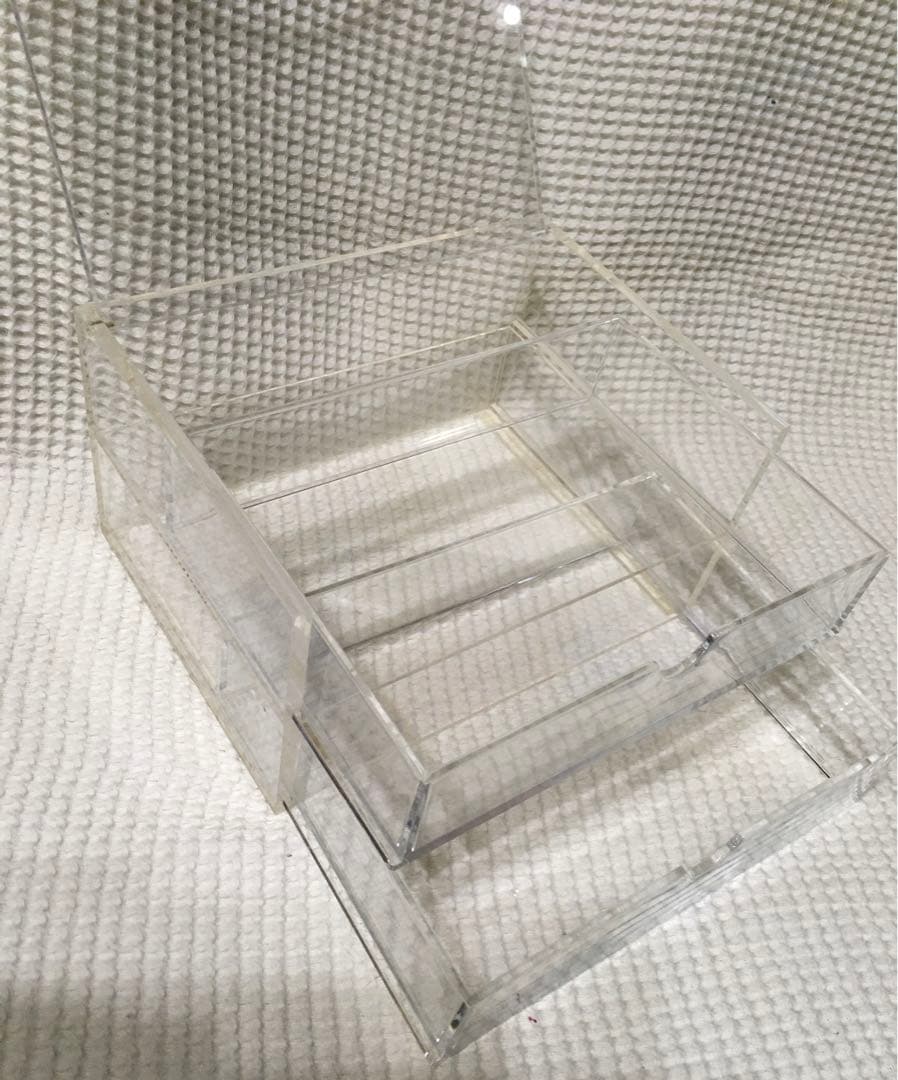 無印良品　重なるアクリルケースフタ付型　引出2点＋アクセサリー引出2点　4点