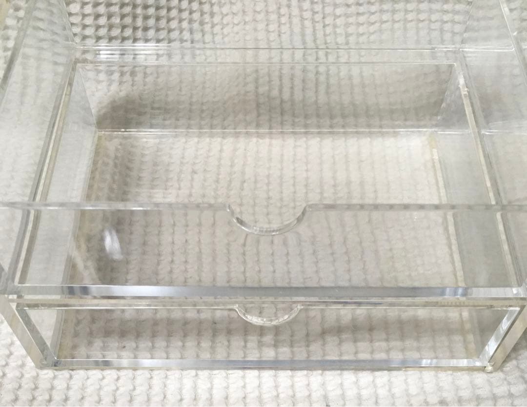 無印良品　重なるアクリルケースフタ付型　引出2点＋アクセサリー引出2点　4点