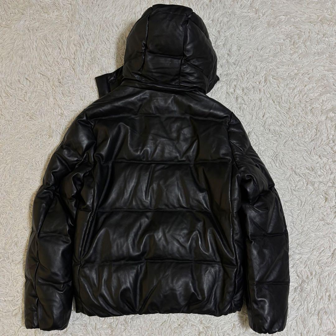 ✨未使用級/現行/羊革/XL✨ナノユニバース 西川ダウン 2way ダブルジップ